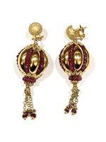 Boucles d'oreilles Savoia Femme Pepite in Or jaune Rubino PENDENTI SAVOIA RUB T $/Z 29.80